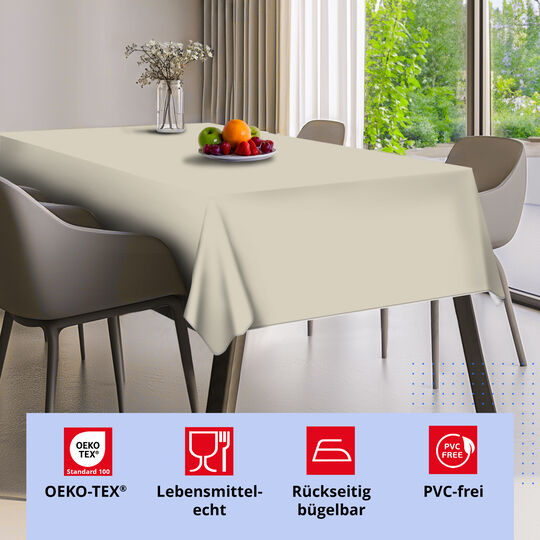 Tischdecke PVC-frei Almond image number null